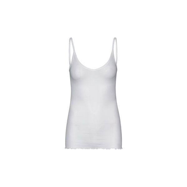 Cotton Spaghetti Top, off-white Cotton Spaghetti Top, off-white, Seamless Basic
