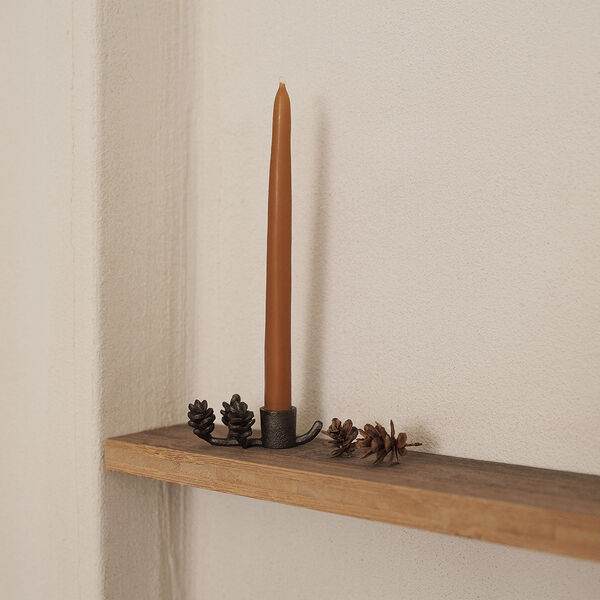 Forest Candle Holder, black brass, Ferm Living