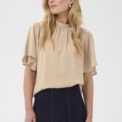 AileenSZ Flared Blouse, savannah tan, Saint Tropez