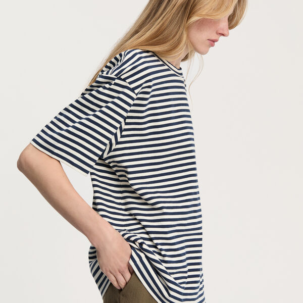Lui Circular Striped Tee, mix night, Aiayu