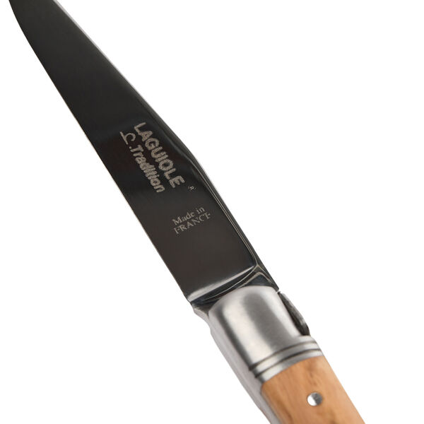 Steakkniv, oliventræ Steakkniv, oliventræ, Laguiole Tradition