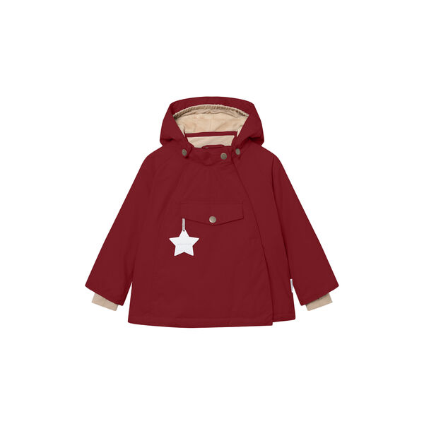 MATWANG Fleece Lined Winter Jacket, red merlot, Mini A Ture