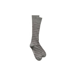 Cotton Long Socks, mix bordeaux melange, Aiayu