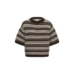 CerysPW Pullover, brown/french oak stripe, Part Two