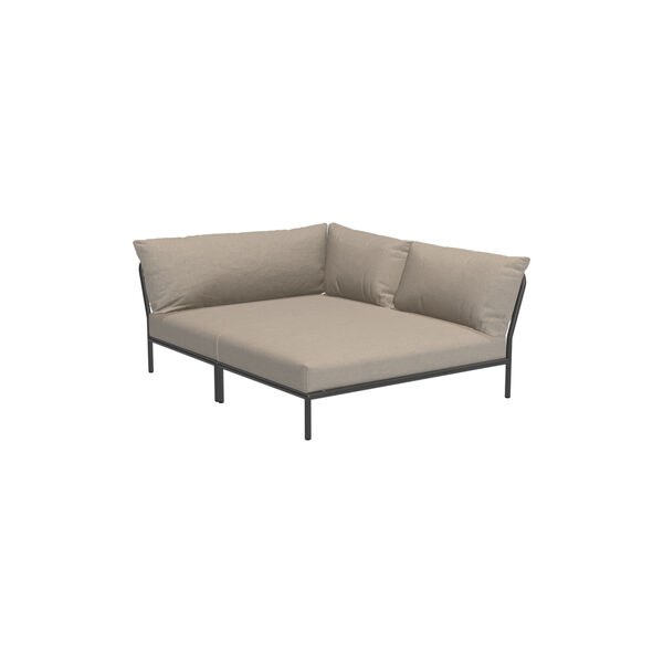LEVEL2 Cozy h&oslash;jrevendt loungesofa, Sunbrella Heritage ash, HOUE