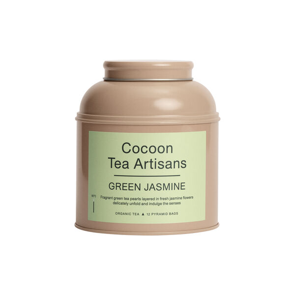 Tea Caddy, organic green jasmine Tea Caddy, organic green jasmine, Cocoon Tea Artisans