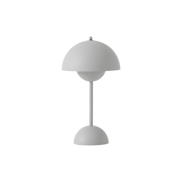 Flowerpot VP9 Portable Table Lamp, matt light grey, &Tradition