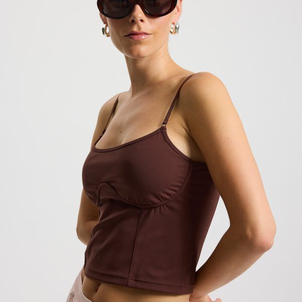 Butter Soft Top True to body, burgundy, Rethinkit