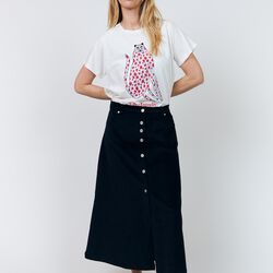 RomaLL Cat Tee SS, white, Lollys Laundry