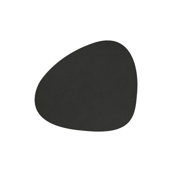 Corduroy d&aelig;kkeserviet Curve L, black ink, LIND DNA