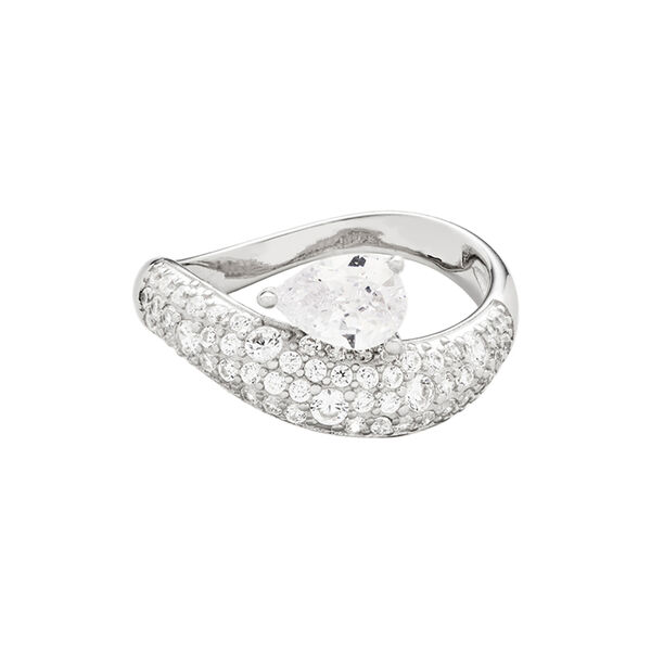 Wave Pear Pave Ring, Philippa Studios