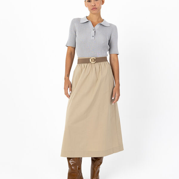 PHOEBE long skirt, sand, Coster Copenhagen