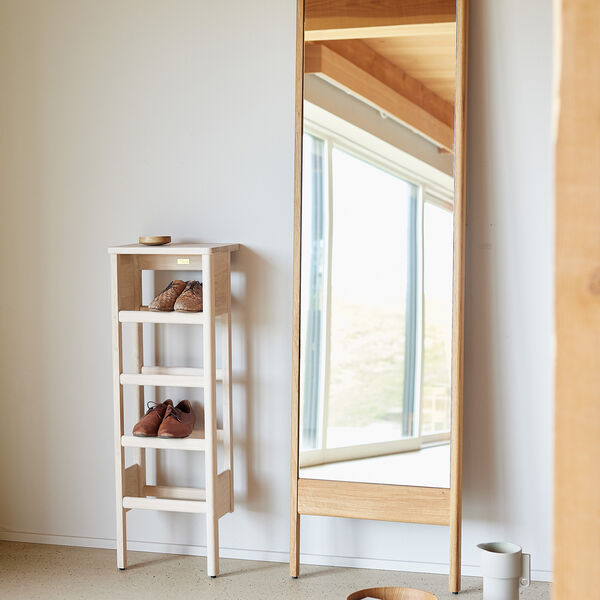 A Line Shoe Rack 35, white oiled oak A Line Shoe Rack 35, white oiled oak, Form & Refine