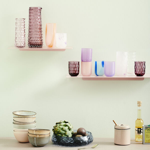 Flow Longdrink, pink w red stripes, Kodanska