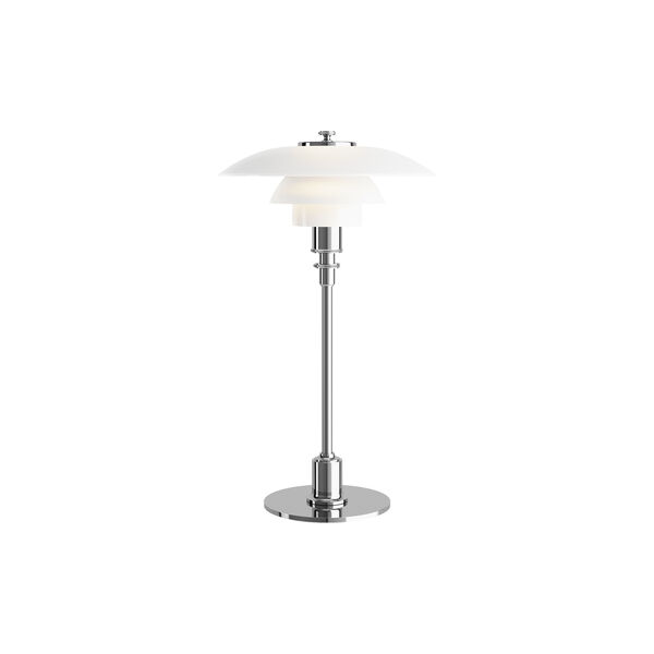 PH 2/1 bordlampe, chrome PH 2/1 bordlampe, chrome, Louis Poulsen