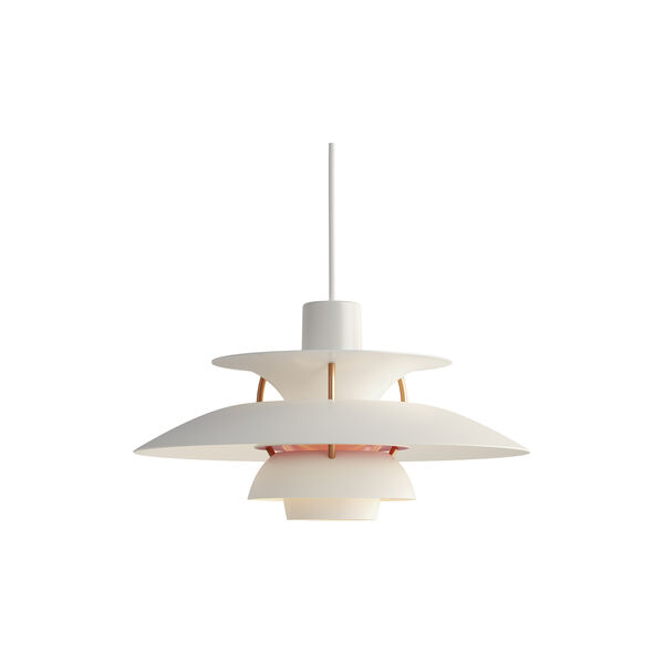 PH 5 Mini pendel, moderne hvid PH 5 Mini pendel, moderne hvid, Louis Poulsen