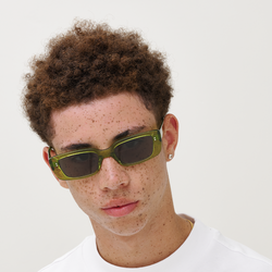 GRACE solbriller, green crystal, MESSYWEEKEND