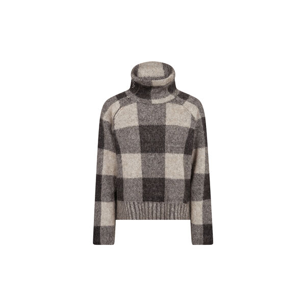 MMMaija Check Knit, black, MOS MOSH