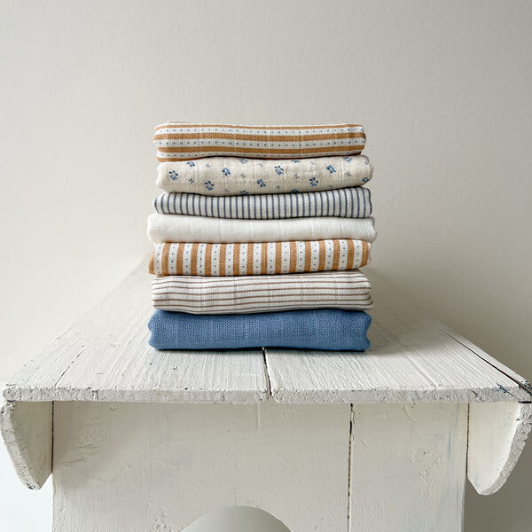 Stofble 2-pak, classic stripes camel, Cam Cam Copenhagen