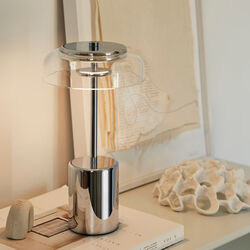 Blossi Table Mini Portable, chrome, Nuura