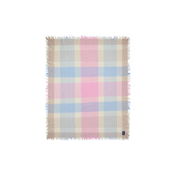 Multi Checked Wool Throw, multi, Lexington