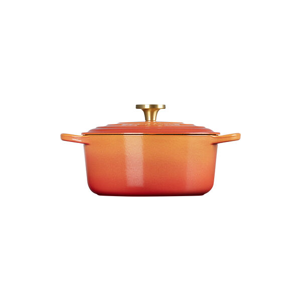 Rund st&oslash;bejern Jubil&aelig;umsgryde &Oslash; 24 cm, flamme dor&eacute;e, Le Creuset