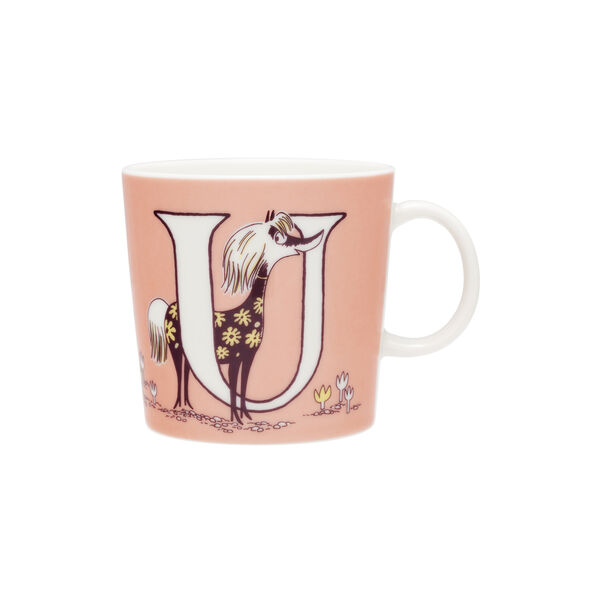 Mumi krus 40 cl Alfabet U, Moomin Arabia