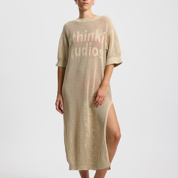Dress Knitted Loop, oyster grey, Rethinkit