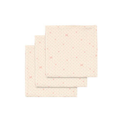 3 Pack Muslin Cloth, cherry dot, Konges Sl&oslash;jd