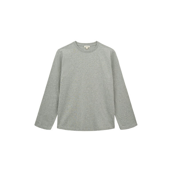 Freya langærmet T-shirt, grey melange, Studio Feder