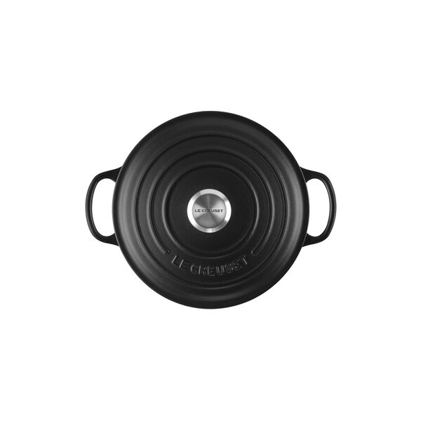 Signature rund st&oslash;bejernsgryde &Oslash; 20 cm, matte black, Le Creuset