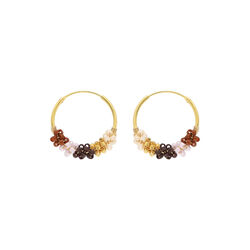 Sanne øreringe, cappuccino, Nuni Copenhagen