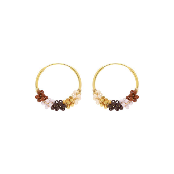 Sanne øreringe, cappuccino, Nuni Copenhagen