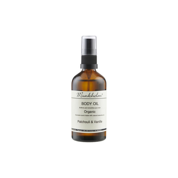 Økologisk kropsolie, patchouli & vanilla, Munkholm