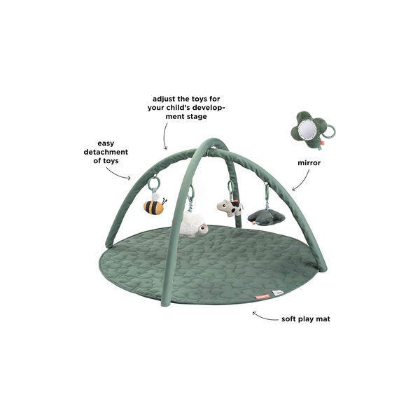 Tiny Farm aktivitets legetæppe, green Tiny Farm aktivitets legetæppe, green, Done by Deer