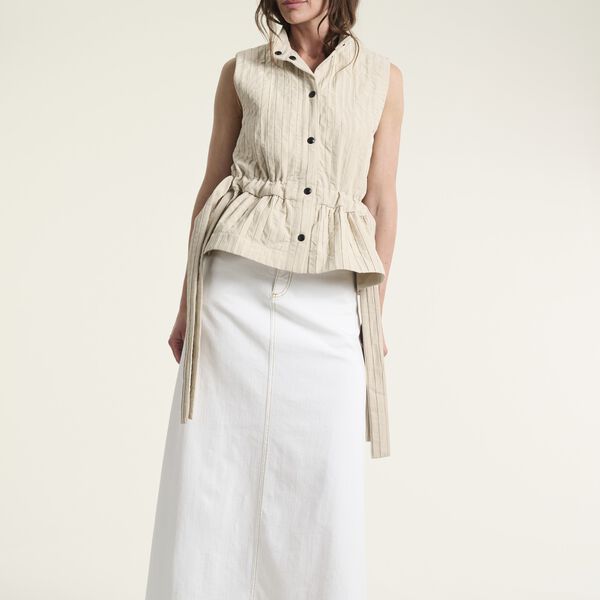 Jinzu lang nederdel, white, BITTE KAI RAND