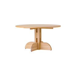 Puffin Dining Table | Round | &Oslash; 140 | Oak Veneer | Spisebord, Audo Copenhagen