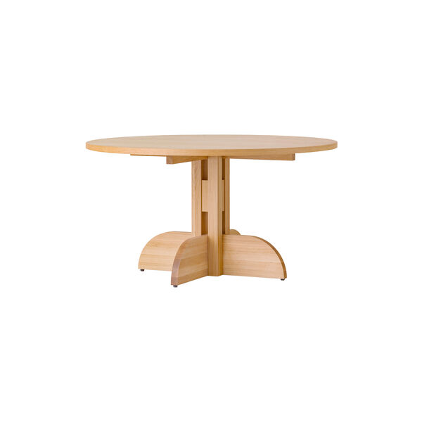 Puffin Dining Table | Round | &Oslash; 140 | Oak Veneer | Spisebord, Audo Copenhagen