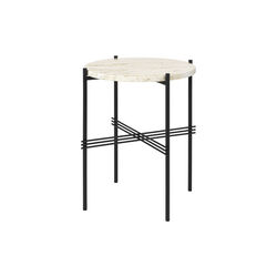 TS Side Table Round, neutral white/black, GUBI