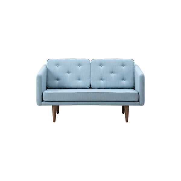 FF2002 No. 1 Sofa 2P 143 cm, mood 3103/r&oslash;get eg bejdset lak, Fredericia Furniture