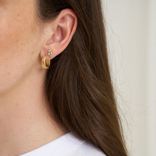 Vela hoops, sølvbelagt, Pure by Nat