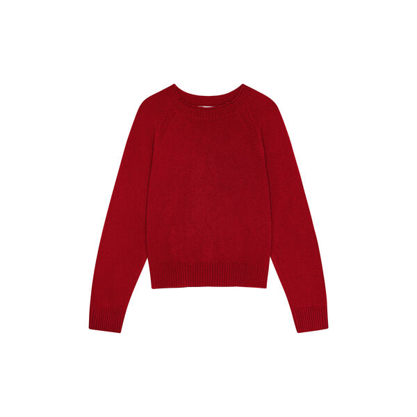 Eline Sweater, cherry red, CARE BY ME