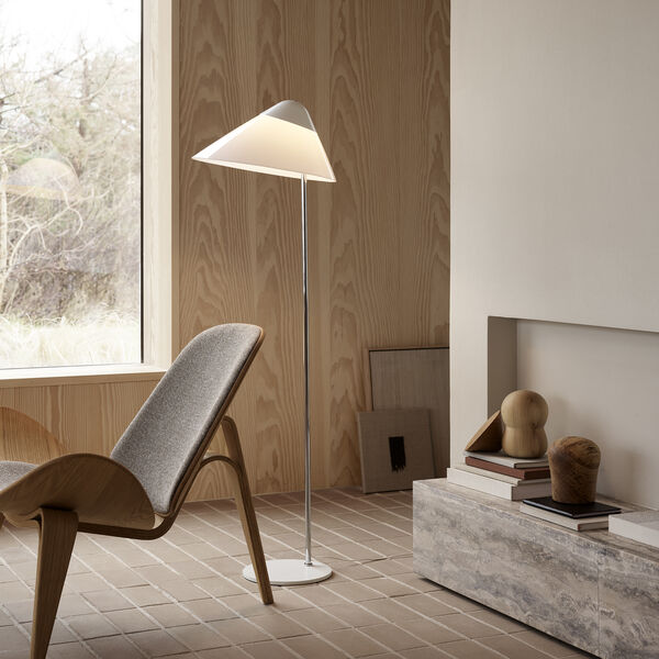 HJW03 Opala gulvlampe, hvid, Carl Hansen & S&oslash;n