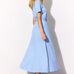 Gudrun Dress, blue, HUNK&Oslash;N