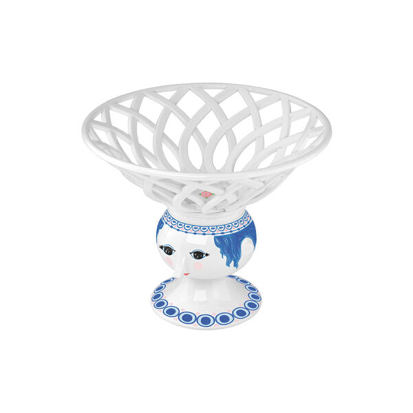 Dora Frugtskål, blå, Bjørn Wiinblad