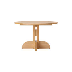 Puffin Dining Table | Round | &Oslash; 120 | Solid Oak | Spisebord, Audo Copenhagen