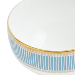 Heila Rice Bowl, light blue/white/Gold, Wedgwood