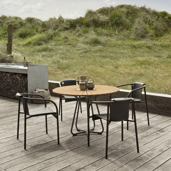 NAMI spisebordsstol med arml&aelig;n, black, HOUE