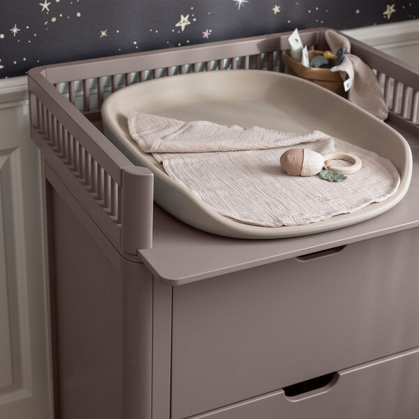 Sebra puslebordet med skuffer, jetty beige, Sebra