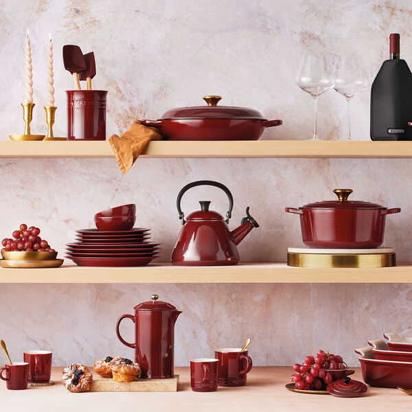 Lille bestik- og redskabskrukke, garnet Lille bestik- og redskabskrukke, garnet, Le Creuset